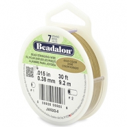 Beadalon filo infilaperle 7 fili diametro 0.38mm oro