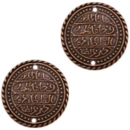 Ciondoli di metallo TQ distanziatore a forma di moneta orientale 32 mm rame (privo di nichel)