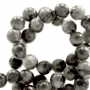 Perline in pietra naturale Labradorite 8mm antracite