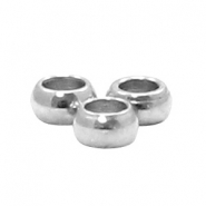 Perline in acciaio inossidabile 2mm argento (acciaio inossidabile)