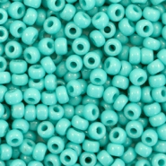 Rocailles Miyuki 8/0 Opaque turquoise green 8-412