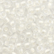 Rocailles Miyuki 8/0 Pearlized effect white 6 - 4601