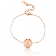 Braccialetti Polaris per cabochon 12mm oro rosa