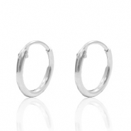 Componenti in argento 925 orecchini a cerchio 10mm argento