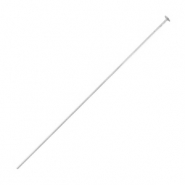 Beadalon chiodini a testa piatta 50mm argento