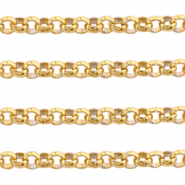 Componenti in acciaio inossidabile catena a rol&ograve; 3 mm oro