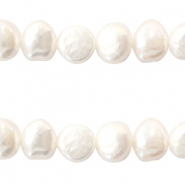 BQ Perle di acqua dolce pepita rotonde 6-7mm bianco naturale