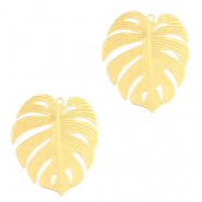 Pendenti in stile boh&eacute;mien a forma di foglia tropicale oro (privo di nichel)