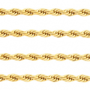 Componenti in acciaio inossidabile catena maglia corda oro
