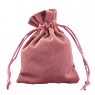 Sacchetti in velluto rosa vintage