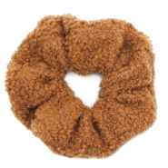 Elastici per capelli soffici marrone