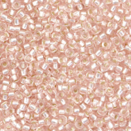 Rocailles Miyuki 11/0 Silverlined light blush beige 11-23