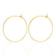Orecchini in acciaio inossidabile 20mm oro