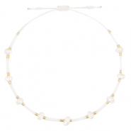 Cavigliere alla moda Miyuki con perle bianco