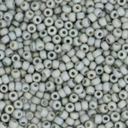 Rocailles Miyuki 11/0 Opaque glazed frosted rainbow cadet grey 11-4705