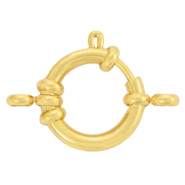 Componenti in acciaio inossidabile chiusura anello a molla 16 mm con anellini oro