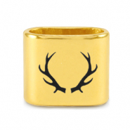 Passanti di metallo DQ corna Mix & Match oro (privo di nichel)