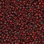 Rocailles Miyuki 11/0 Opaque picasso red 11-4513
