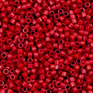 Perline Miyuki Delica 11/0 Opaque sf dyed bright red DB-791
