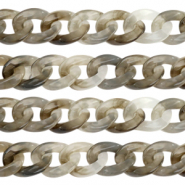 Catena in acrilico 19mm grigio