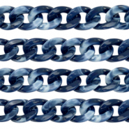 Catena in acrilico 19mm blu scuro