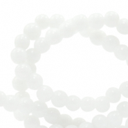 Perline in pietra naturale 4mm giada bianco