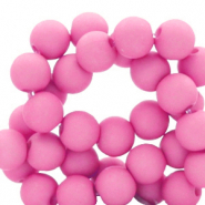 Perline in acrilico 6 mm rosa shocking