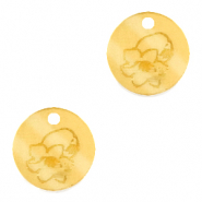 Ciondoli Plexx 12mm Fiore di nascita Maggio-Mughetto oro
