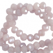 Perline sfaccettate 8x6 mm rondella viola mistico-effetto perlato