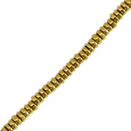 Perline di ematite disco oro