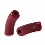 Perline in acrilico tubo porto rosso