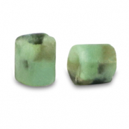 Perline di pietra naturale Marmo a dischetto 2x2mm marmo verde menta