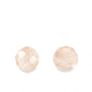 Perline con Zircone 4mm rosa vintage abbronzatura