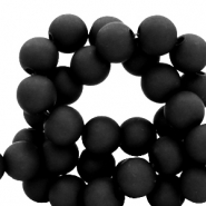 Perline in acrilico 6 mm nero