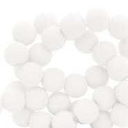 Perline in acrilico 6 mm bianco