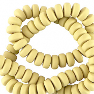 Perline di polimero rondella 7mm giallo abbronzato