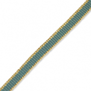 Nastro blu ottanio-oro