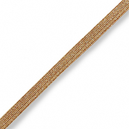 Nastro elastico in stile Ibiza oro champagne metallizzato