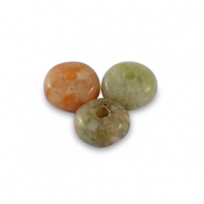 Perline di pietra naturale Diaspro a rondella 4mm multicolore marrone