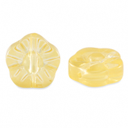 Perline di vetro fiore giallo