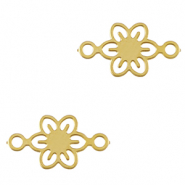 Ciondoli in acciaio inossidabile distanziatore boh&eacute;mien 6mm oro