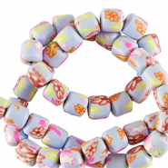 Perline di polimero 6mm lilla-multicolore