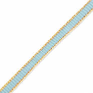 Nastro blu ottanio-oro