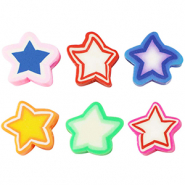 Perline di polimero stella multicolore