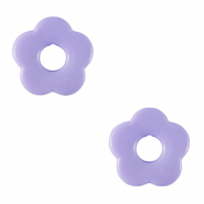 Ciondoli in acrilico fiore viola lilla