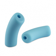 Perline in acrilico tubo opaca blu