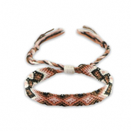 Braccialetti alla moda nero-rosa vintage