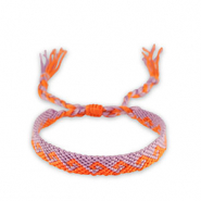 Braccialetti alla moda lilla-arancione