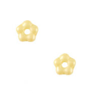 Perline Rep. Ceca fiore 5mm giallo limone