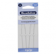 Beadalon ago flessibili 6.3cm (extra fine) argento